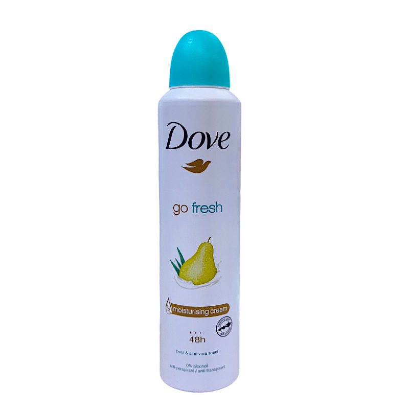 اسپری بدن داو با رایحه گلابی مدل Go fresh
